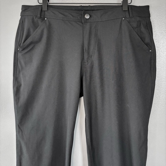 Lululemon Day Trip Reflective 5 Pocket Boyfriend Pants Warpstreme Black 35”x28” - Picture 3 of 8